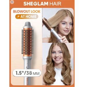 برس حرارتی حجمدهنده مو SHEGLAM مناسب صاف کردن و حالتدهی مو